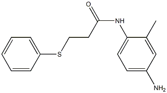 N-(4-amino-2-methylphenyl)-3-(phenylsulfanyl)propanamide Struktur