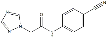 N-(4-cyanophenyl)-2-(1H-1,2,4-triazol-1-yl)acetamide Structure
