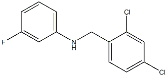 N-[(2,4-dichlorophenyl)methyl]-3-fluoroaniline Struktur