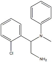 N-[2-amino-1-(2-chlorophenyl)ethyl]-N-methyl-N-phenylamine Struktur