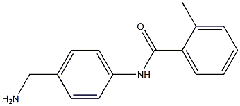 N-[4-(aminomethyl)phenyl]-2-methylbenzamide Struktur