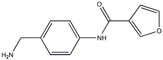 N-[4-(aminomethyl)phenyl]-3-furamide Struktur