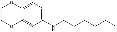 N-hexyl-2,3-dihydro-1,4-benzodioxin-6-amine Structure