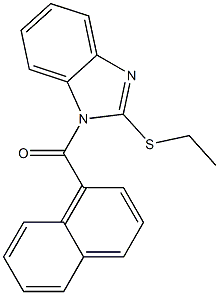 ethyl 1-(1-naphthoyl)-1H-benzimidazol-2-yl sulfide Struktur