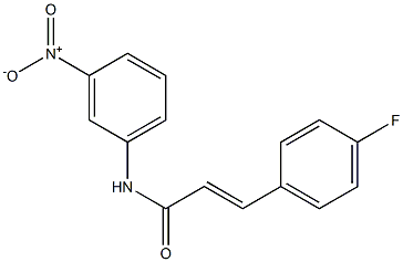 (E)-3-(4-fluorophenyl)-N-(3-nitrophenyl)-2-propenamide Struktur