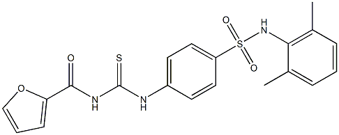 N-(2,6-dimethylphenyl)-4-{[(2-furoylamino)carbothioyl]amino}benzenesulfonamide Struktur