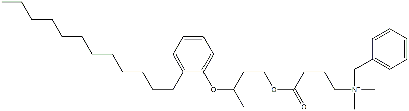 N,N-Dimethyl-N-benzyl-N-[3-[[3-(2-dodecylphenyloxy)butyl]oxycarbonyl]propyl]aminium