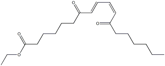 (8E,10Z)-7,12-Dioxo-8,10-octadecadienoic acid ethyl ester Structure