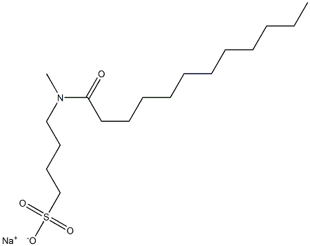 4-(N-Dodecanoyl-N-methylamino)-1-butanesulfonic acid sodium salt Structure