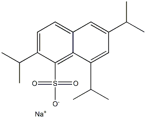 2,6,8-Triisopropyl-1-naphthalenesulfonic acid sodium salt Structure