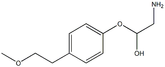2-Amino-1-[4-(2-methoxyethyl)phenoxy]ethanol Structure