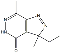 3,7-Dimethyl-3-ethyl-3H-pyrazolo[3,4-d]pyridazin-4(5H)-one Structure
