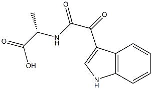 N-[[(1H-Indol-3-yl)carbonyl]carbonyl]-L-alanine Struktur
