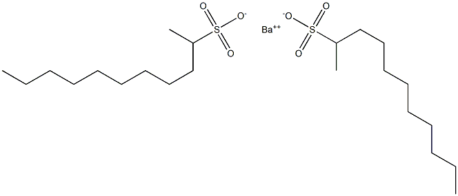 Bis(undecane-2-sulfonic acid)barium salt Structure