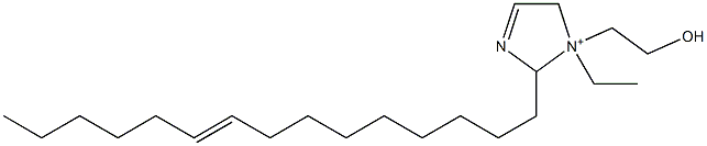 1-Ethyl-1-(2-hydroxyethyl)-2-(9-pentadecenyl)-3-imidazoline-1-ium Structure