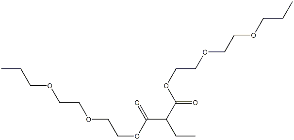 Ethylmalonic acid bis[2-(2-propoxyethoxy)ethyl] ester Struktur