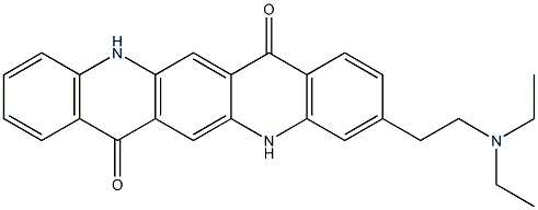3-[2-(Diethylamino)ethyl]-5,12-dihydroquino[2,3-b]acridine-7,14-dione Structure