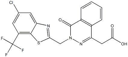 3-[(5-Chloro-7-trifluoromethyl-2-benzothiazolyl)methyl]-3,4-dihydro-4-oxophthalazine-1-acetic acid