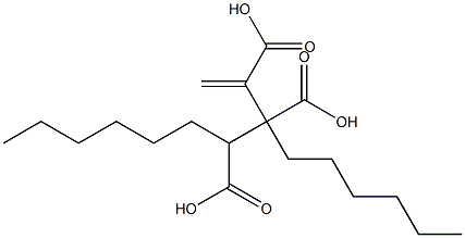 3-ブテン-1,2,3-トリカルボン酸1,2-ジヘキシル 化学構造式