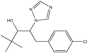 (2RS, 3RS)-1-(4-chlorophenyl)-4,4-dimethyl-2-(1H-1,2,4-triazol-1-yl)-pentan-3-ol Struktur