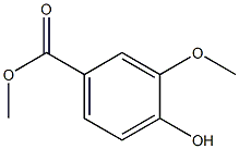 Methyl 3-methoxy-4-hydroxybenzoate Struktur