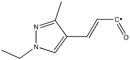 3-(1-Ethyl-3-methyl-1H-pyrazol-4-yl)-acryloyl Struktur
