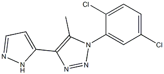 1-(2,5-dichlorophenyl)-5-methyl-4-(1H-pyrazol-5-yl)-1H-1,2,3-triazole Structure