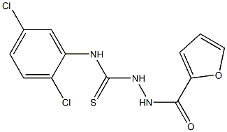 N1-(2,5-dichlorophenyl)-2-(2-furylcarbonyl)hydrazine-1-carbothioamide Struktur