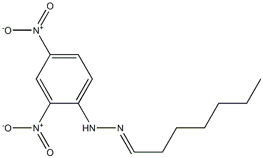 heptanal 1-(2,4-dinitrophenyl)hydrazone Struktur
