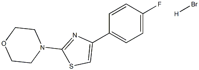 4-[4-(4-fluorophenyl)-1,3-thiazol-2-yl]morpholine hydrobromide Struktur