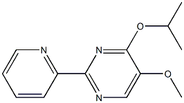 4-isopropoxy-5-methoxy-2-(2-pyridinyl)pyrimidine Struktur