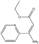(E)-ethyl 3-amino-3-(pyridin-2-yl)acrylate Struktur