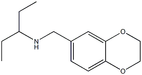 (2,3-dihydro-1,4-benzodioxin-6-ylmethyl)(pentan-3-yl)amine Structure