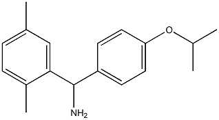 (2,5-dimethylphenyl)[4-(propan-2-yloxy)phenyl]methanamine Structure