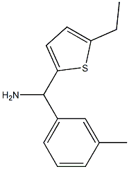 (5-ethylthiophen-2-yl)(3-methylphenyl)methanamine Structure
