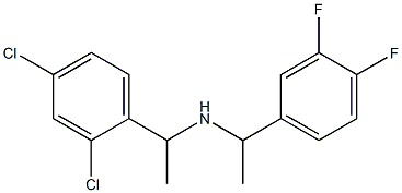 [1-(2,4-dichlorophenyl)ethyl][1-(3,4-difluorophenyl)ethyl]amine Structure