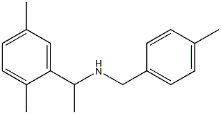 [1-(2,5-dimethylphenyl)ethyl][(4-methylphenyl)methyl]amine Structure