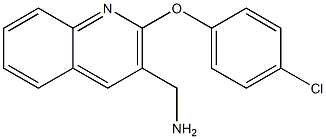 [2-(4-chlorophenoxy)quinolin-3-yl]methanamine