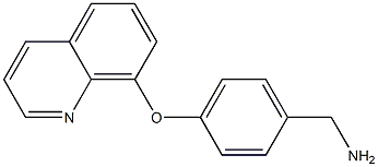 [4-(quinolin-8-yloxy)phenyl]methanamine Struktur