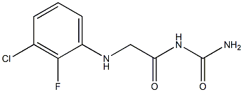 {2-[(3-chloro-2-fluorophenyl)amino]acetyl}urea Struktur