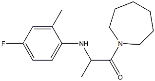 1-(azepan-1-yl)-2-[(4-fluoro-2-methylphenyl)amino]propan-1-one Structure