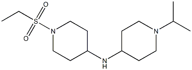 1-(ethanesulfonyl)-N-[1-(propan-2-yl)piperidin-4-yl]piperidin-4-amine Structure