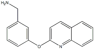 1-[3-(quinolin-2-yloxy)phenyl]methanamine Struktur