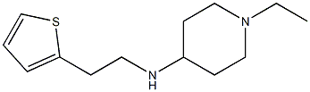 1-ethyl-N-[2-(thiophen-2-yl)ethyl]piperidin-4-amine Struktur