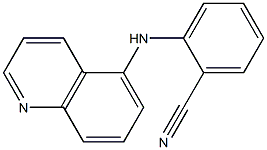 2-(quinolin-5-ylamino)benzonitrile Struktur