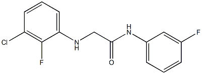 2-[(3-chloro-2-fluorophenyl)amino]-N-(3-fluorophenyl)acetamide Struktur