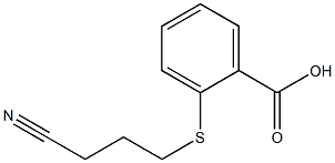 2-[(3-cyanopropyl)sulfanyl]benzoic acid Structure