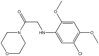 2-[(5-chloro-2,4-dimethoxyphenyl)amino]-1-(morpholin-4-yl)ethan-1-one Struktur