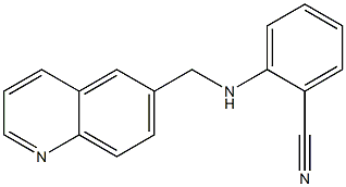 2-[(quinolin-6-ylmethyl)amino]benzonitrile Struktur