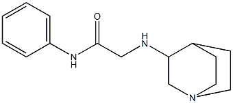 2-{1-azabicyclo[2.2.2]octan-3-ylamino}-N-phenylacetamide Struktur